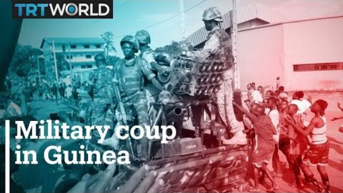 Guinea army says government dissolved, borders shut