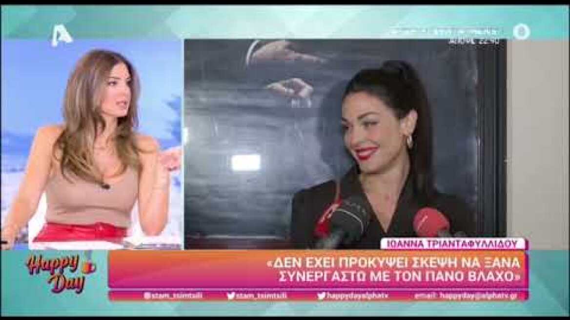 Χώρισαν Ιωάννα Τριανταφυλλίδου και Πάνος Βλάχος