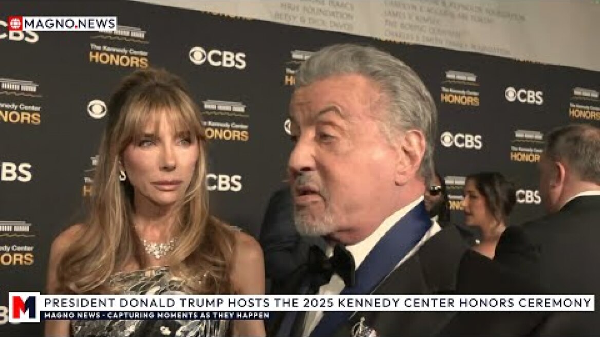 🇺🇸 Sylvester Stallone praises Donald Trump: “He’s an Extraordinary Man” | 2025 Kennedy Center Honors