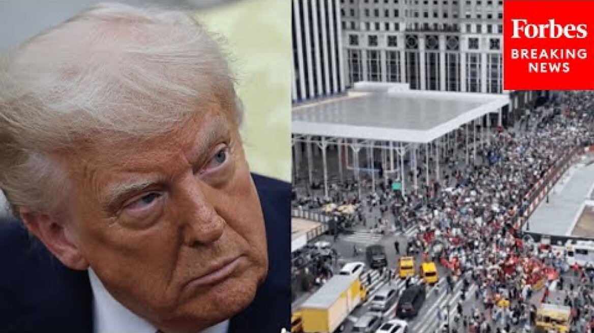 WATCH: Protesters Flood The Streets Of New York City To Rally Against The Trump Administration