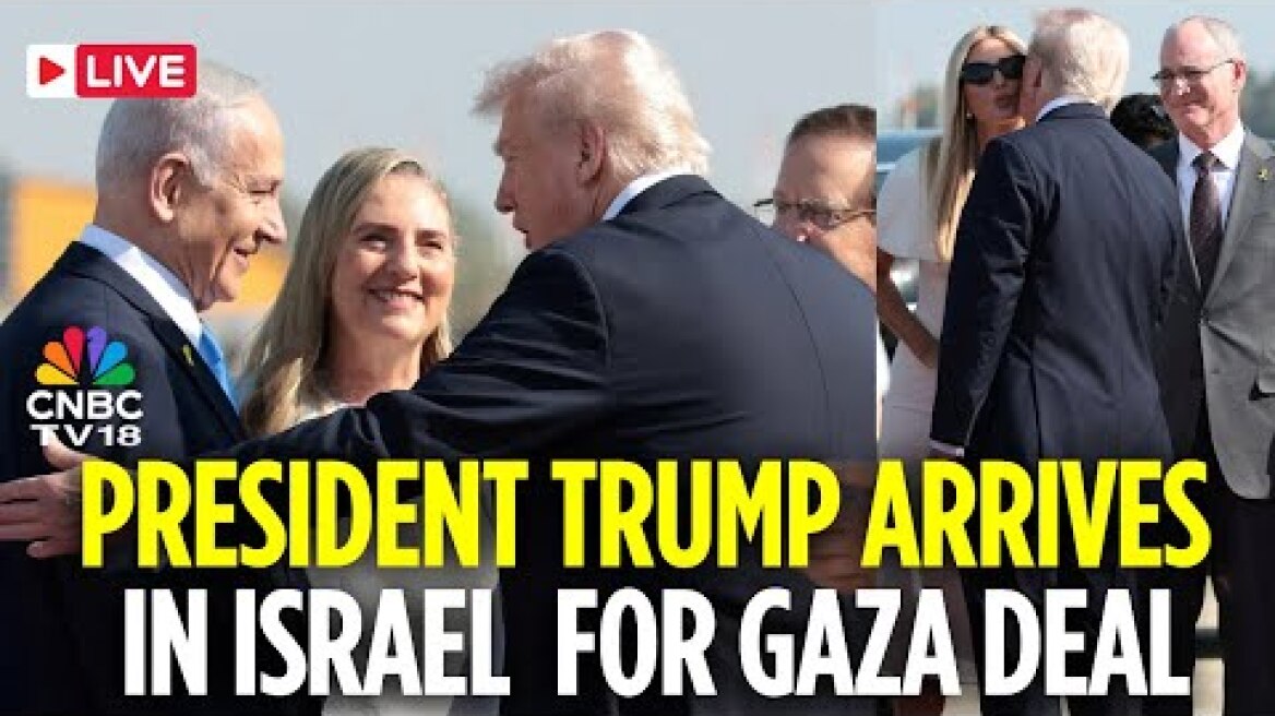 Israel LIVE: President Trump Arrives in Tel Aviv as Hostages Released | Trump Gaza Summit | N18G