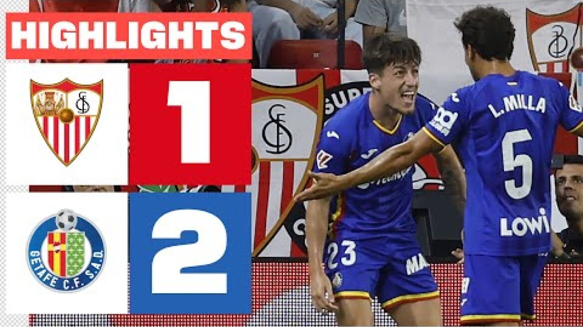 SEVILLA FC 1 - 2 GETAFE CF | RESUMEN LALIGA EA SPORTS