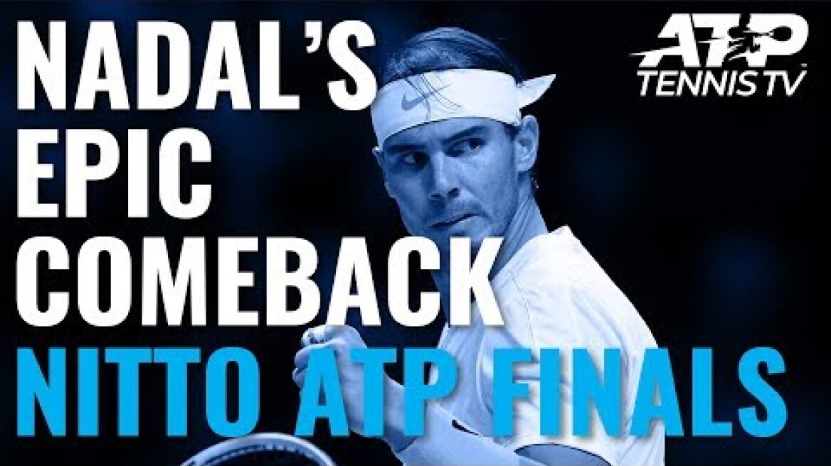 Rafa Nadal Saves Match Point in EPIC Comeback vs Medvedev | Nitto ATP Finals 2019