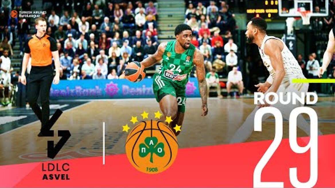Panathinaikos edges ASVEL on the road! | Round 29, Highlights | Turkish Airlines EuroLeague