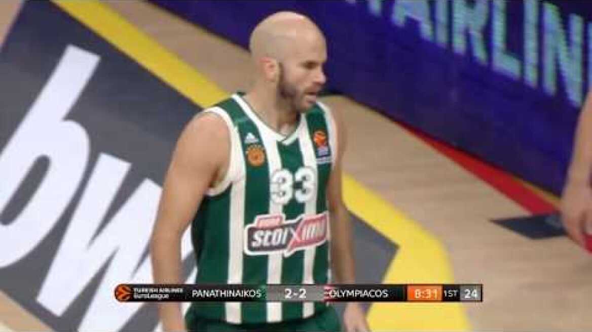Nick Calathes 14 pts 7 as (Panathinaikos-Olympiacos: 93-80)