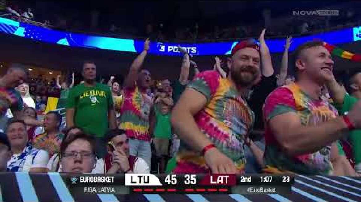 Λιθουανία – Λετονία: 88-79 (Round of 16, 06/09/25)