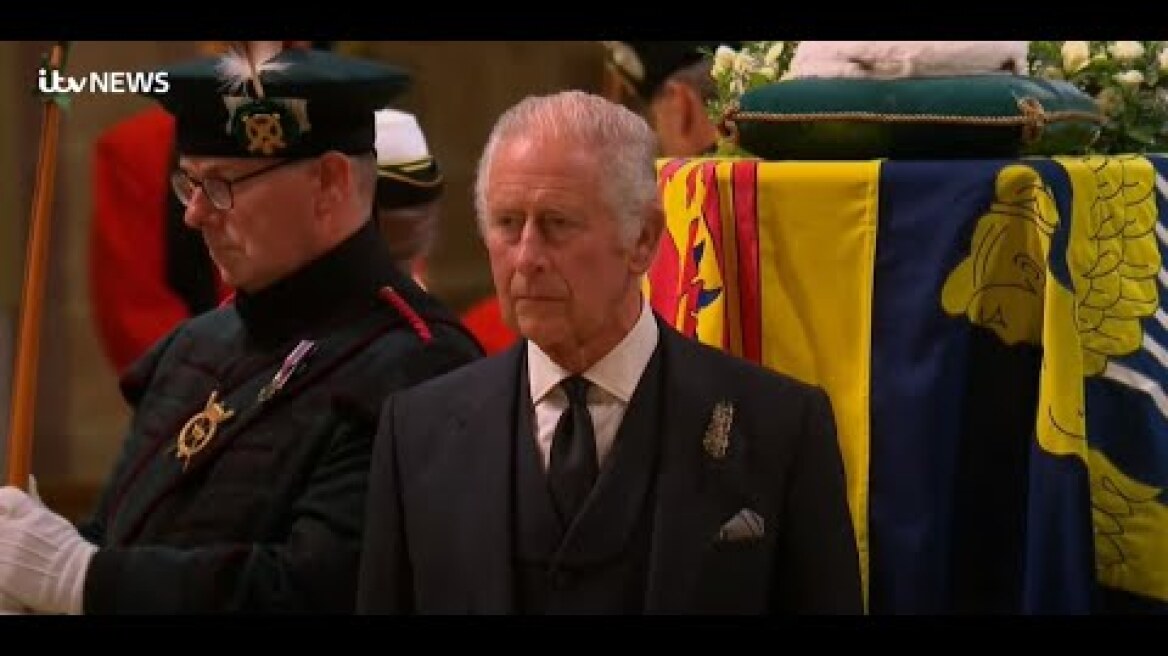 ITV News special coverage as King Charles in vigil of Queen's coffin at St Giles' Cathedral