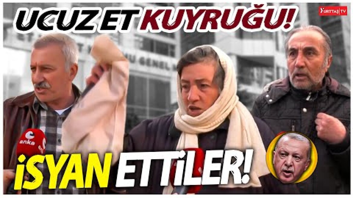 Ucuz et kuyruğundaki yurttaşlar isyan etti! "Çektiğimiz çile ne? Göndereceğiz onları!"