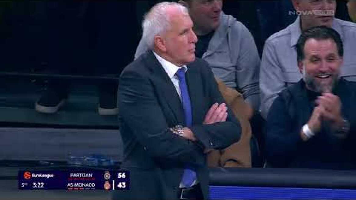 Euroleague: Τεράστιο διπλό του Παναθηναϊκού στο Παρίσι, μόνη στην κορυφή η Χαποέλ μετά την ήττα του Ερυθρού Αστέρα Παρτίζαν - Μονακό: 78-76 (MD 10, 11/11/25)