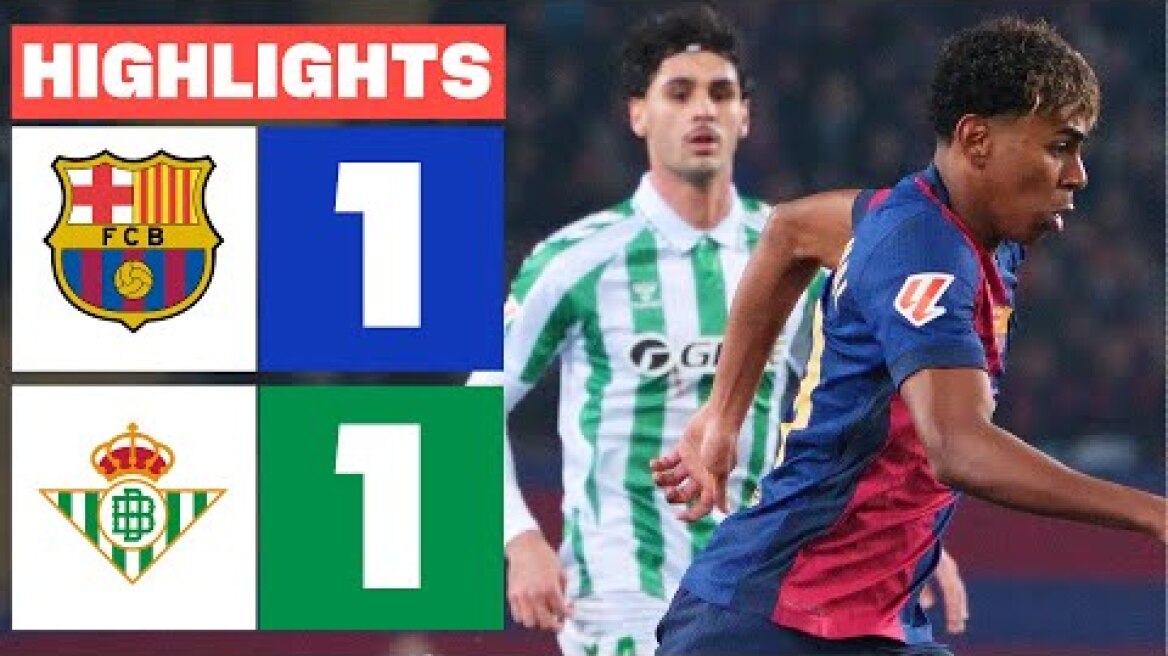 FC BARCELONA 1 - 1 REAL BETIS I RESUMEN LALIGA EA SPORTS