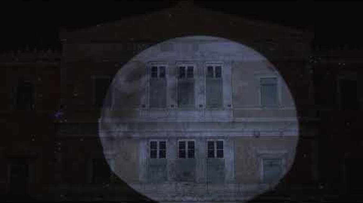 Εικονα από την 3d προβολη στη Βουλή χθες βράδυ