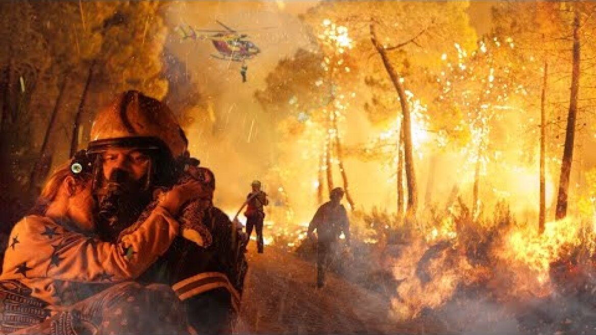 France: Fire destroys over 700 hectares in Bouches-du-Rhone.