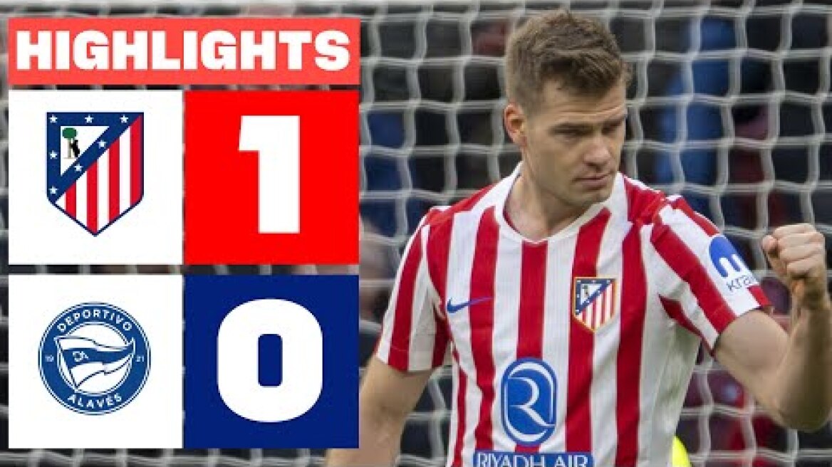 ATLÉTICO DE MADRID 1 - 0 DEPORTIVO ALAVÉS | RESUMEN LALIGA EA SPORTS
