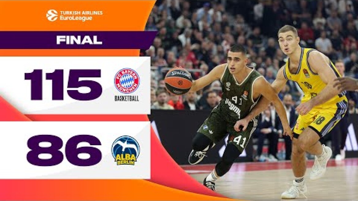 BIG WIN on the Road | Bayern – ALBA | BASKETBALL HIGHLIGHTS R10 2024-25