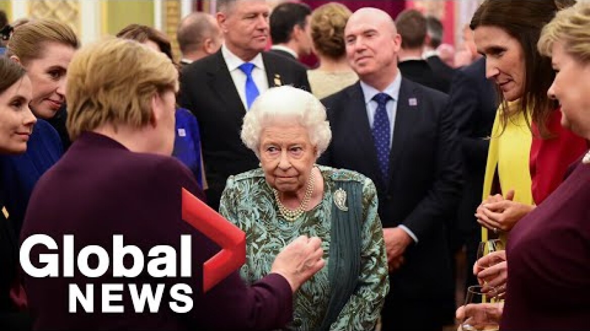 Queen Elizabeth hosts NATO world leaders at Buckingham Palace