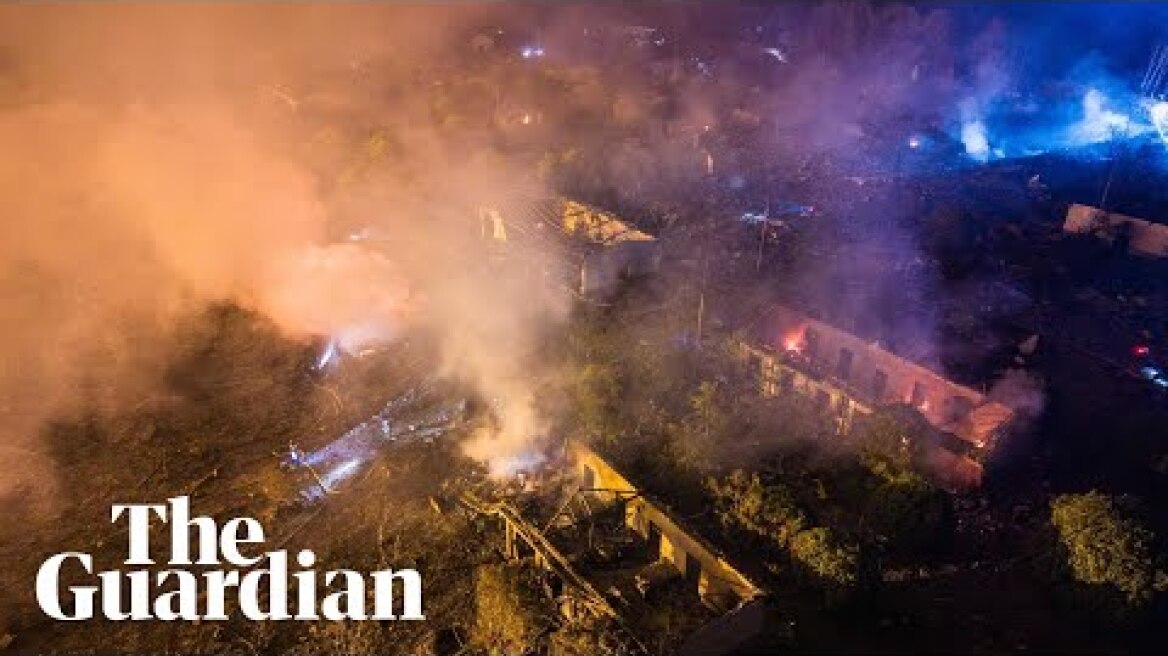 Blast at fireworks factory in central China kills at least 26 people