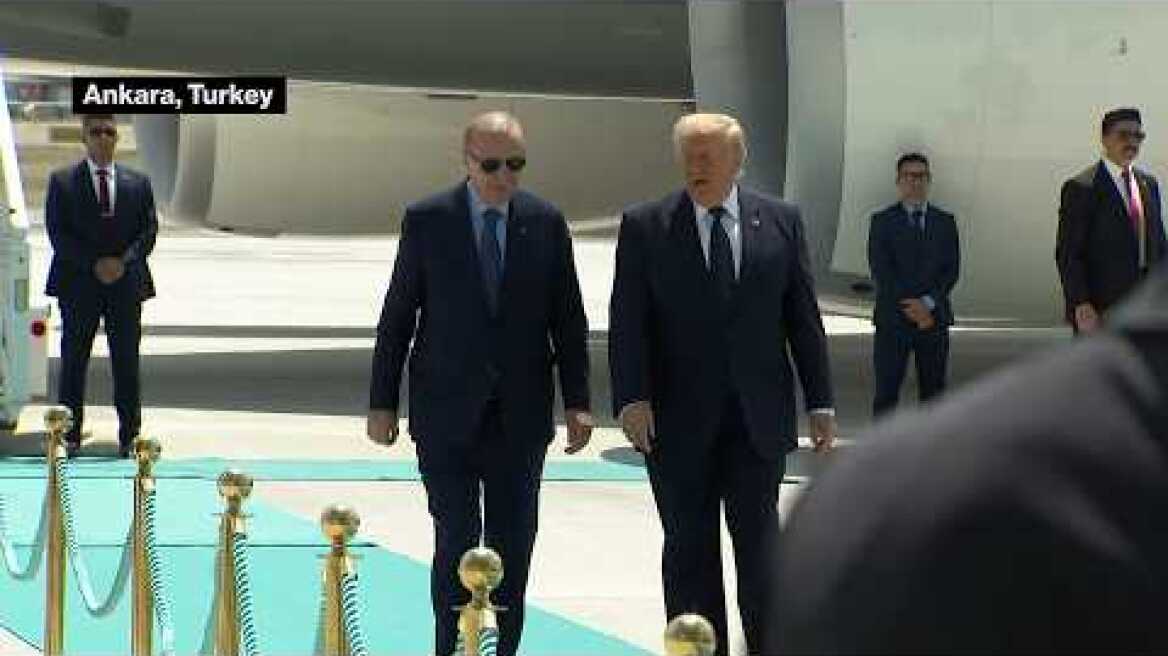 Trump Welcomed by Erdogan in Ankara for NATO Summit