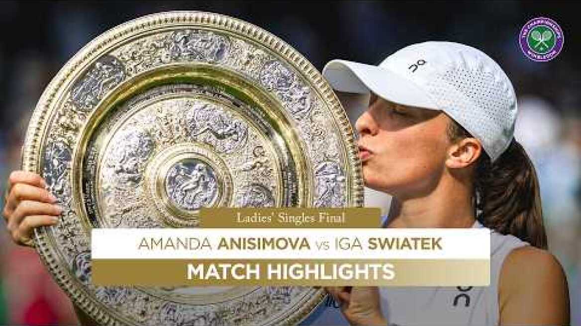 UNSTOPPABLE! | Amanda Anisimova vs Iga Swiatek | Highlights | Wimbledon 2025