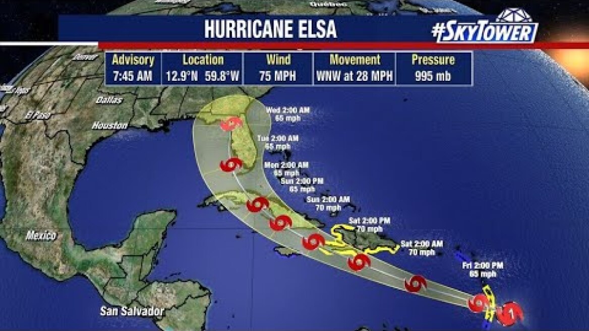 Hurricane Elsa forms
