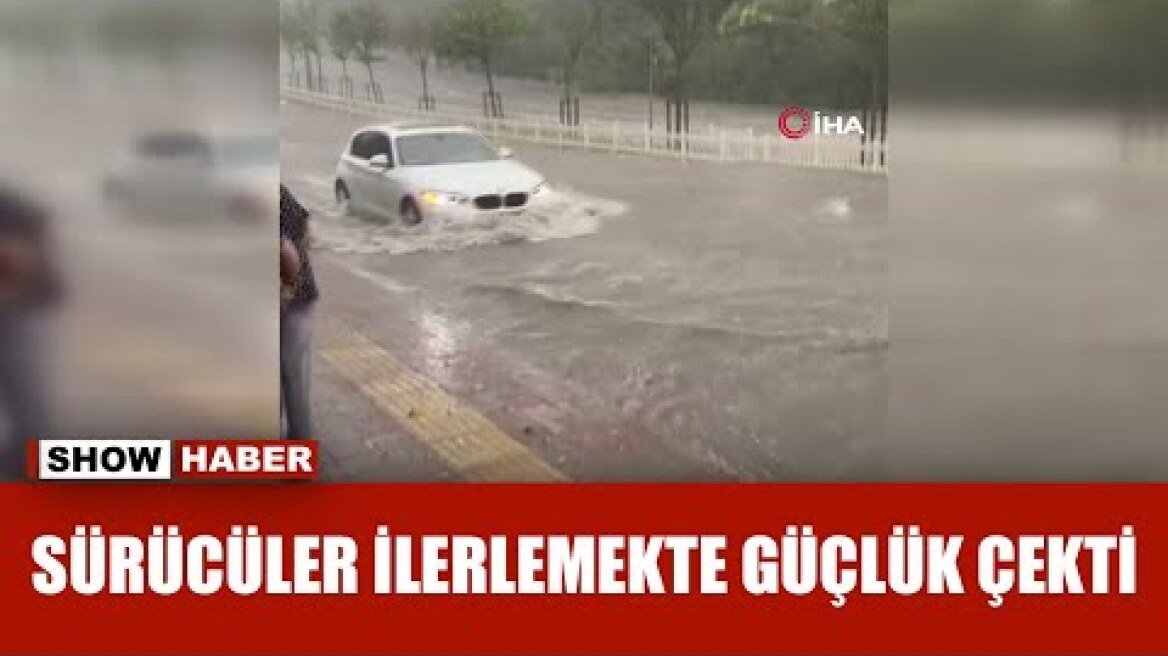 Arnavutköy ve Başakşehir sel sularına teslim oldu!
