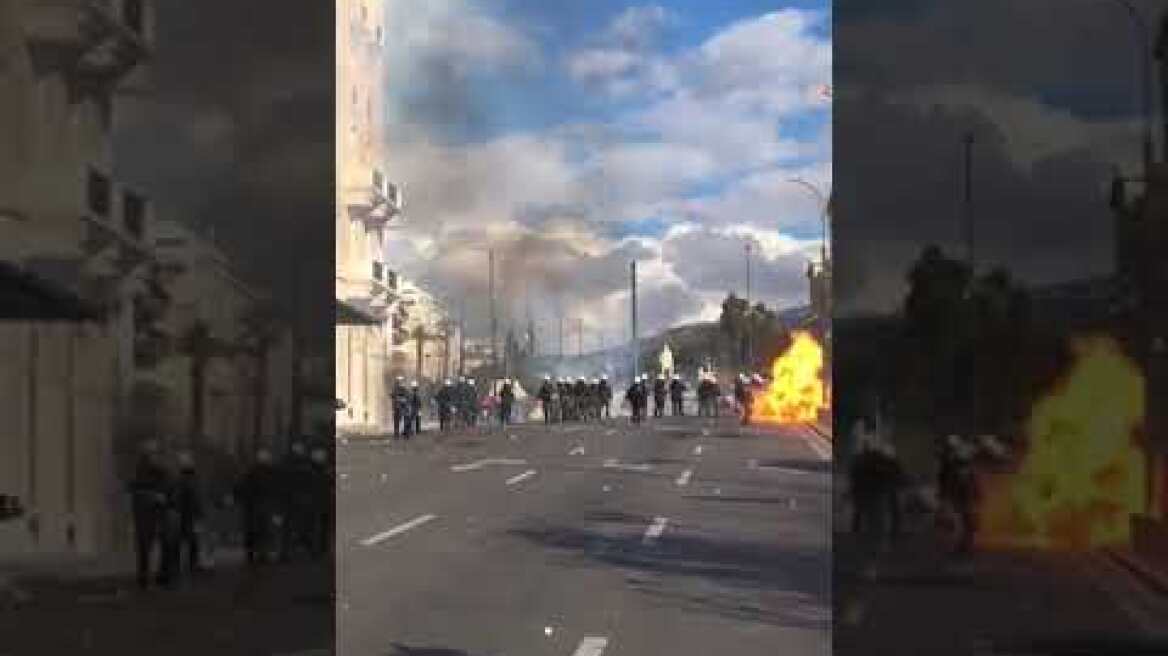 Επεισόδια  στο πανεκπαιδευτικό συλλαλητήριο