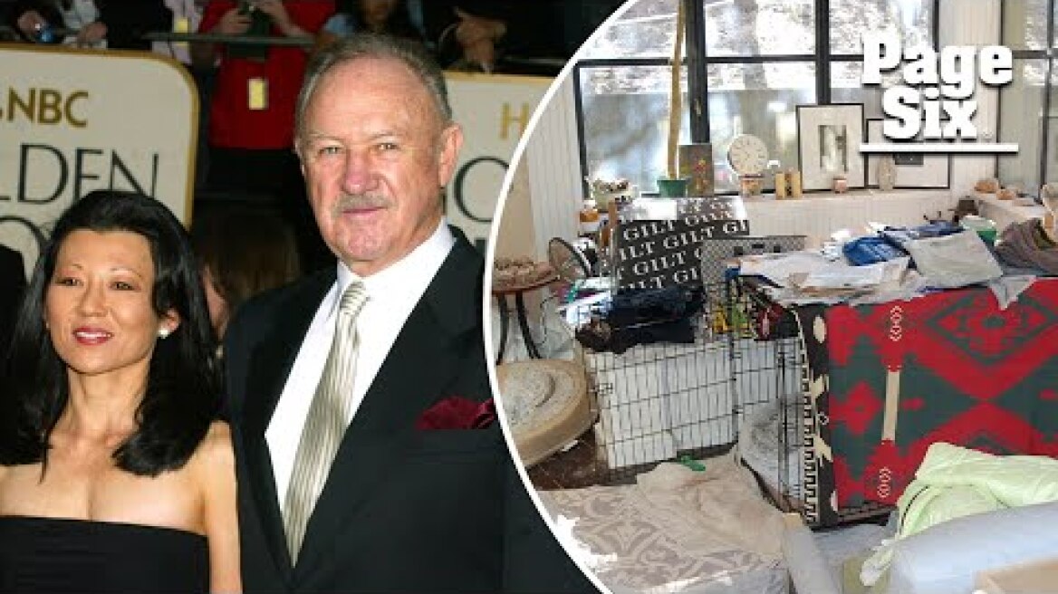 Police release video from inside Gene Hackman and Betsy Arakawa's rat-infested home