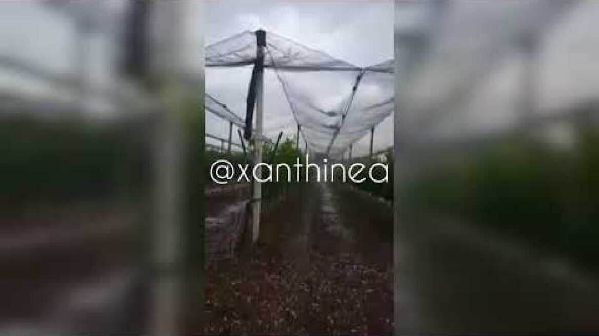 Χαλάζι στην Ξάνθη