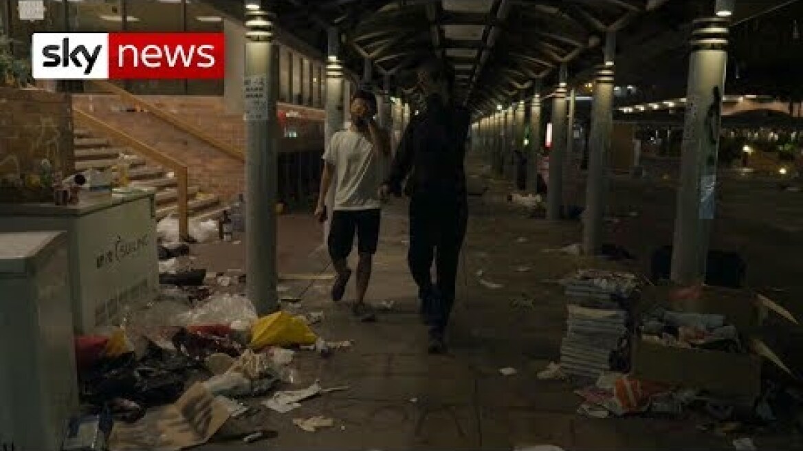 Hong Kong protests: Inside the university