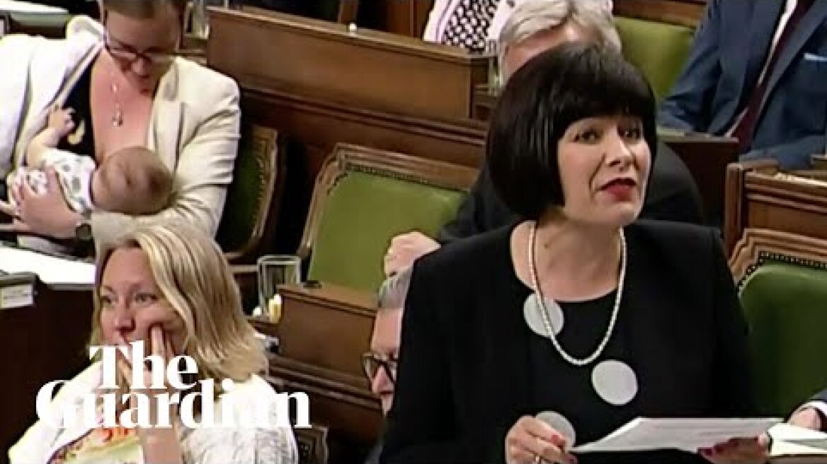 Canadian MP breastfeeds her son in parliament