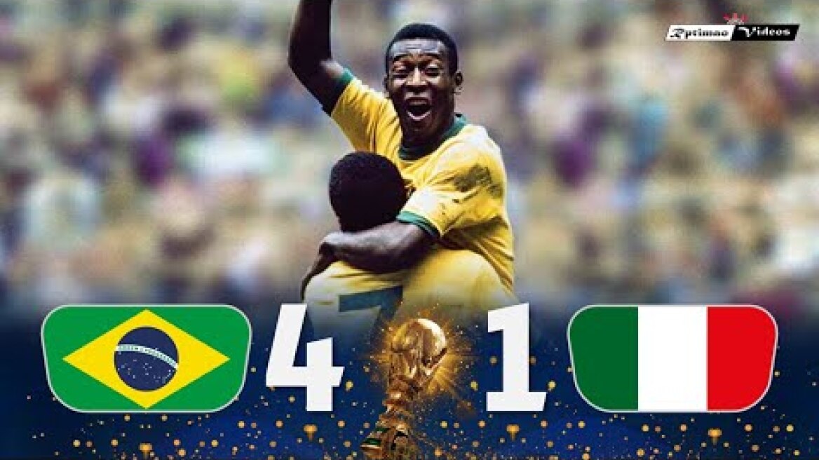 Brasil 4 x 1 Italy ● 1970 World Cup Final Extended Goals & Highlights HD