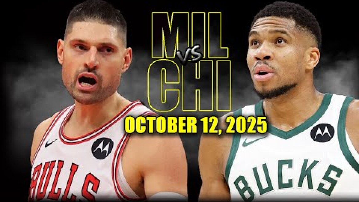 Chicago Bulls vs Milwaukee Bucks Full Game Highlights - October 12, 2025 | NBA Preseason