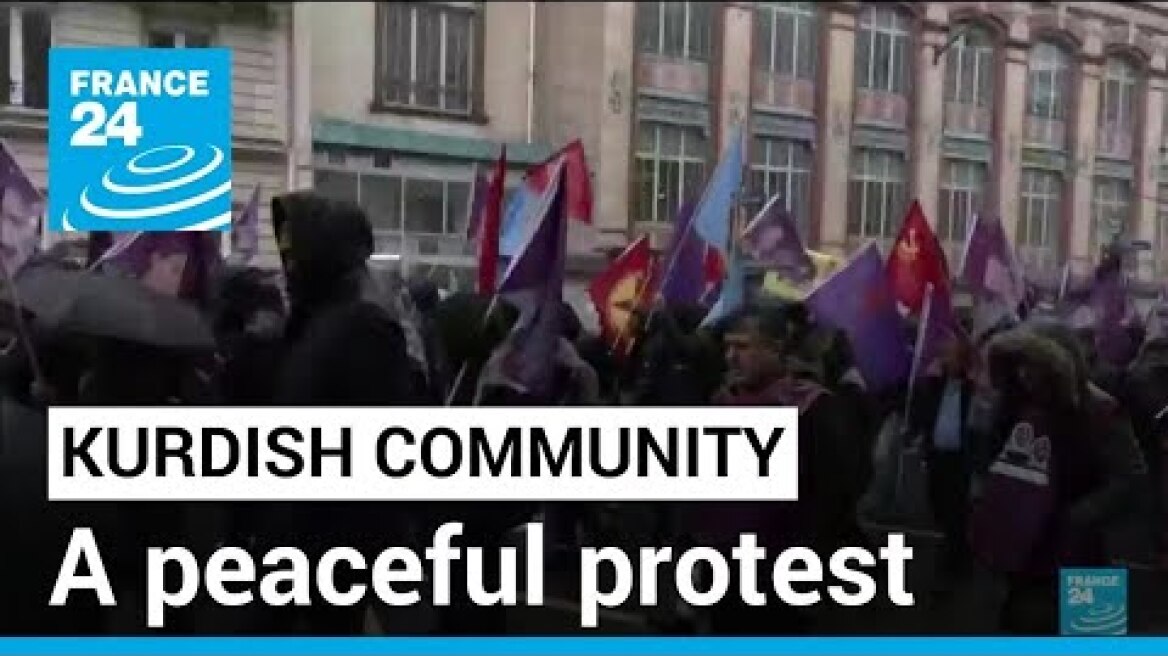 Paris: Members of the French Kurdish community hold a protest • FRANCE 24 English