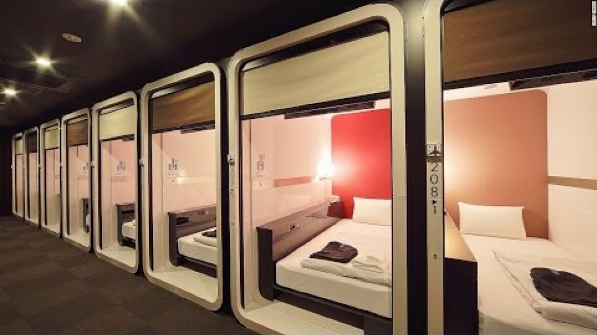 Tokyo Japan Capsule Hotel Experience!