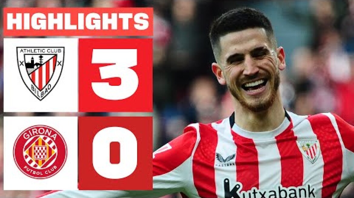 ATHLETIC CLUB 3 - 0 GIRONA FC I RESUMEN LALIGA EA SPORTS