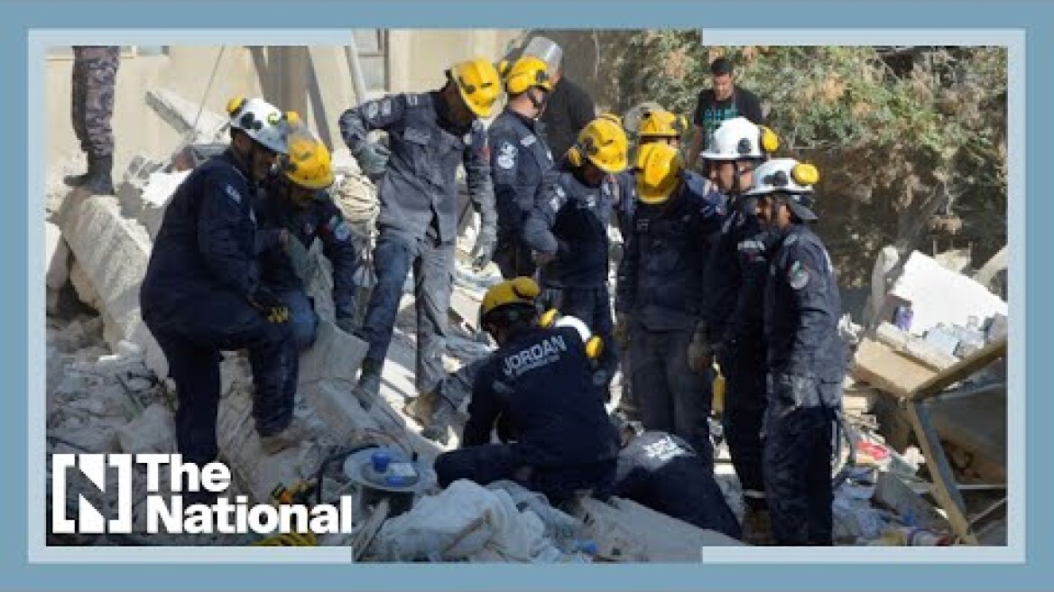 Jordan building collapse: at least ten trapped under rubble in Amman