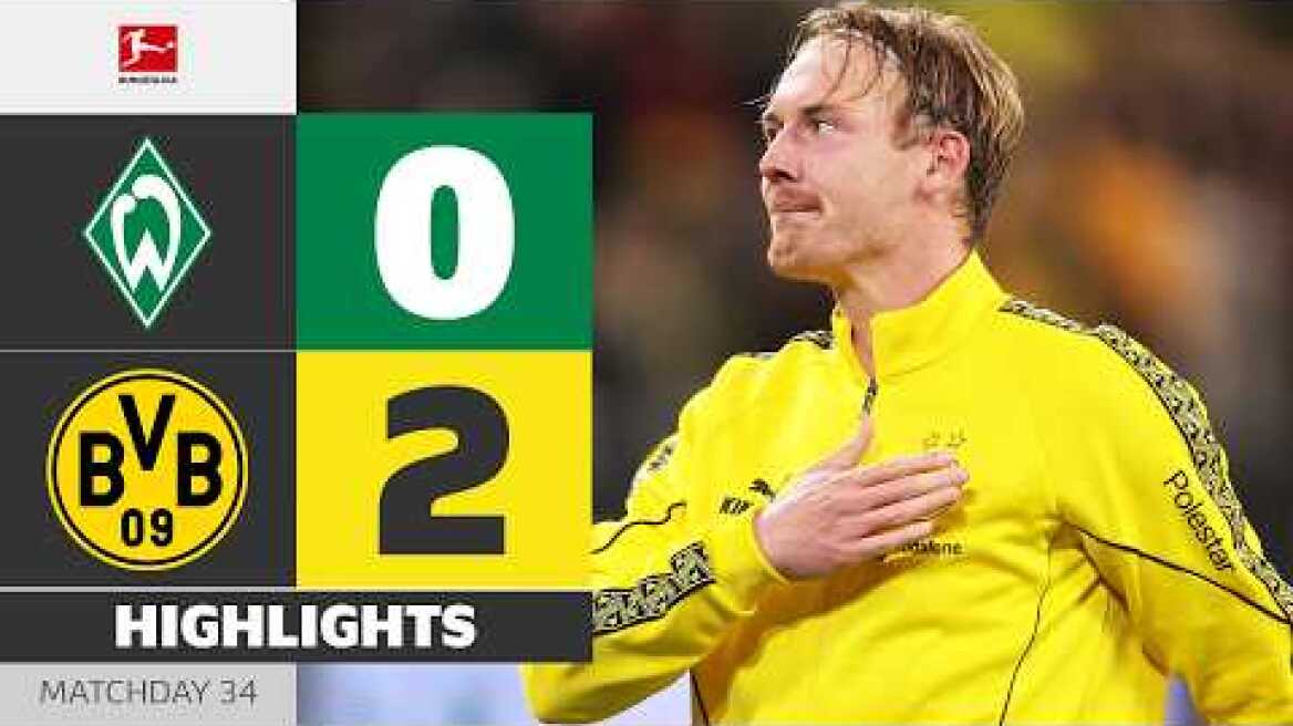 Brandt's Last Dance! | WERDER BREMEN - BORUSSIA DORTMUND | Highlights | MD 34 – Bundesliga 2025/26