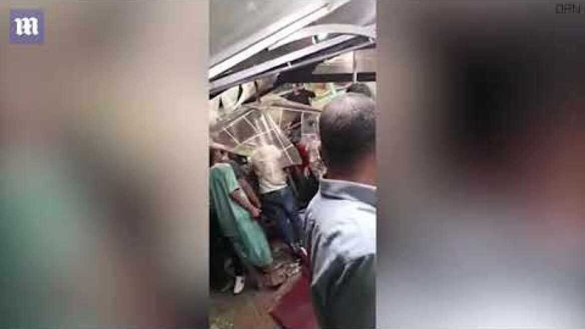 Video: Horrifying moment 'drunk' driver smashes into restaurant in Morocco