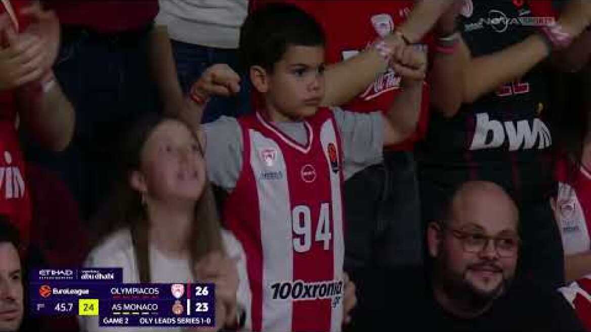 Ολυμπιακός - Μονακό: 94-64 (Game 2 playoffs, 30/04/2026)