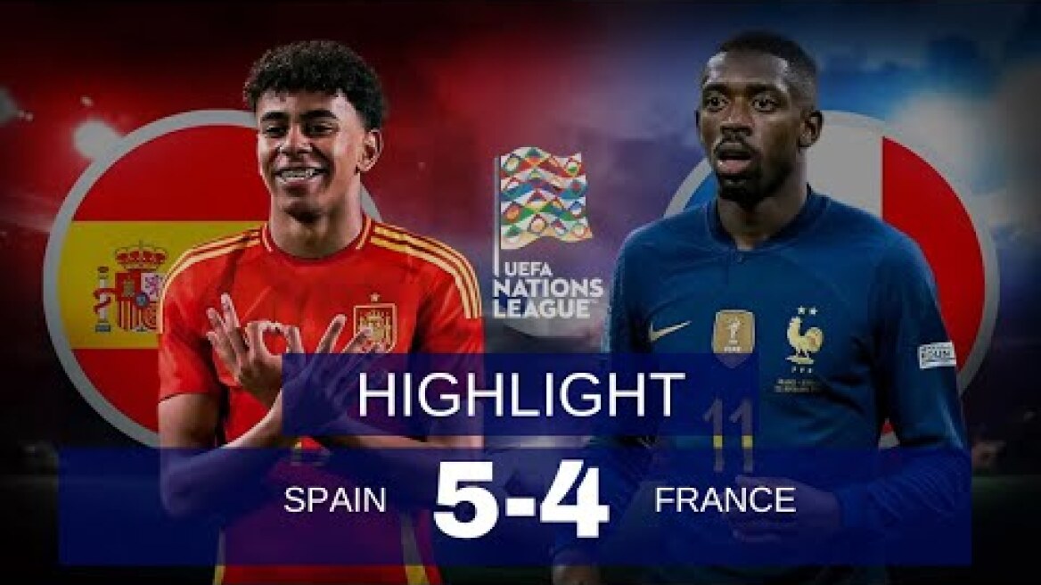 SPAIN 5–4 FRANCE | All Goals & Highlights | UEFA Nations League 2025 Semi‑Final Thriller