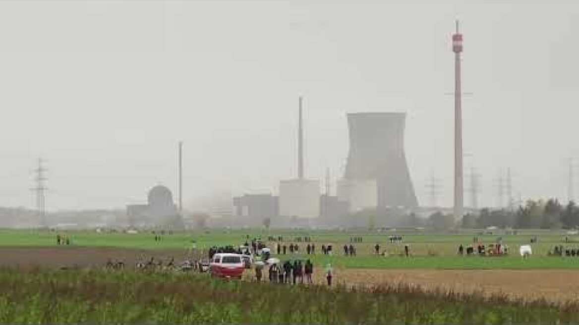 Sprengung des Atomkraftwerks in Gundremmingen am 25.10.2025