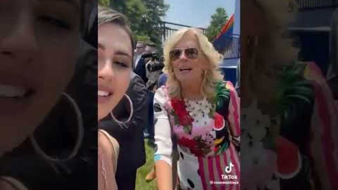 Rose Montoya  biological ticktoker in white  house  | #ticktoker #insultingAmericanflag #biden #bbc