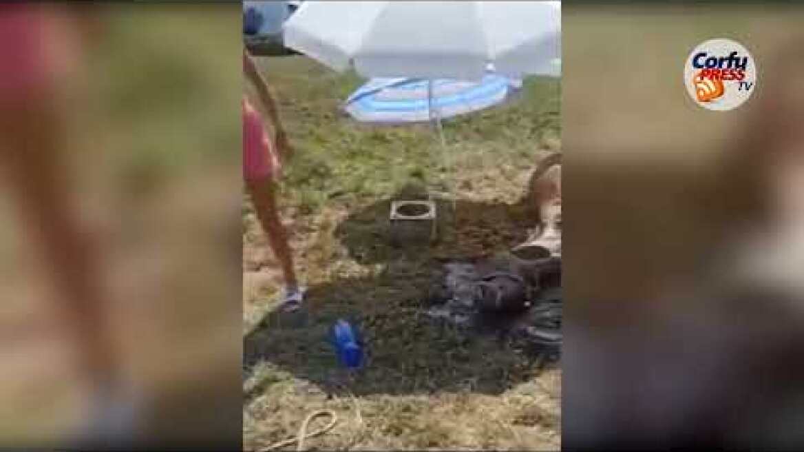 Βασανιστικός θάνατος για άλογο στο Σιδάρι, χωρίς νερό, κάτω απ΄ τον ήλιο!