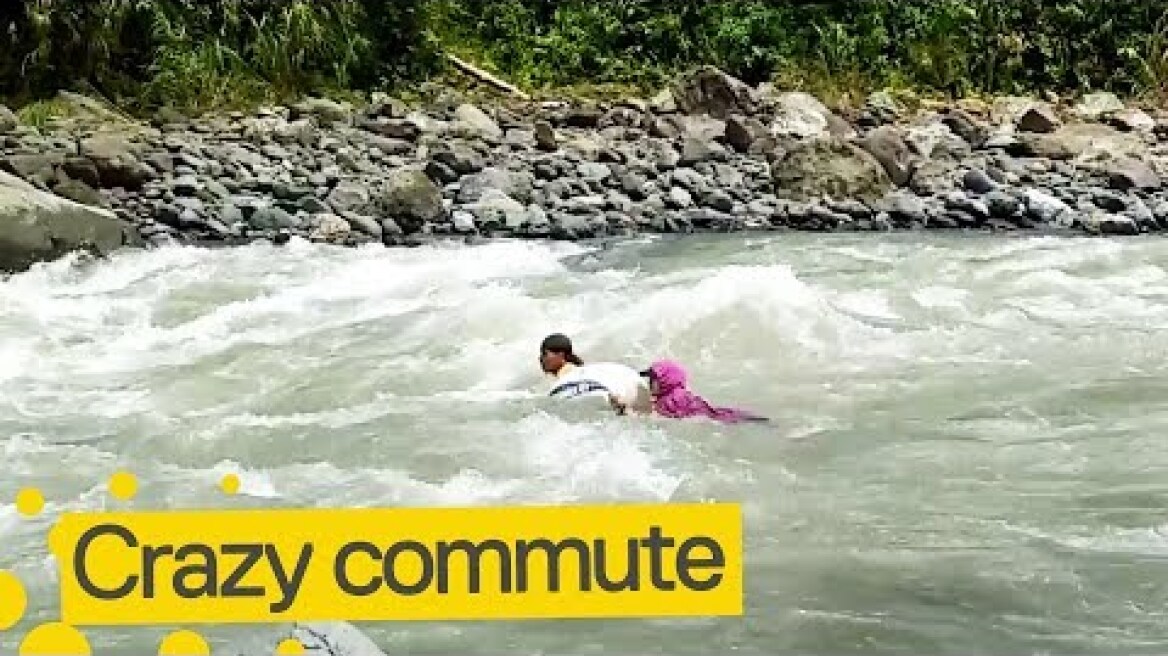 Daring Teachers Brave Rapids to Get to School | Amazing Teachers 😮
