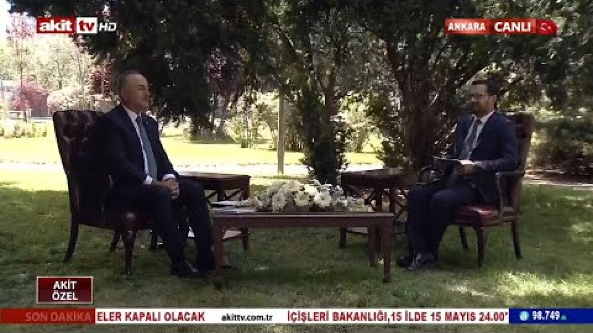 Dışişleri Bakanı Mevlüt Çavuşoğlu Akit TV'ye özel açıklamalarda bulundu