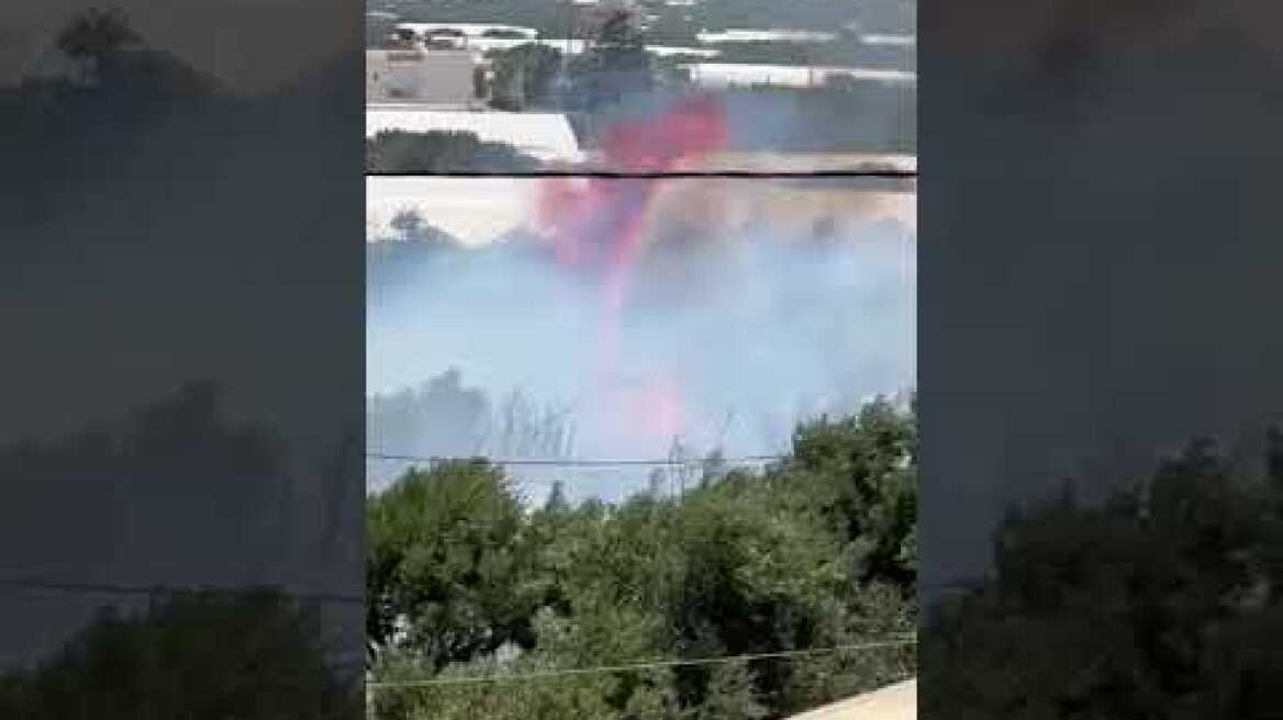 Φωτιά στο Κεντρί Ιεράπετρας – Μεγάλη κινητοποίηση της πυροσβεστικής