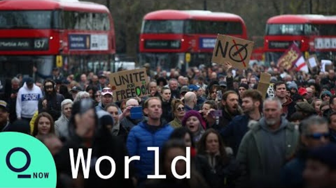 Hundreds Gather in London for Anti-Lockdown Protests