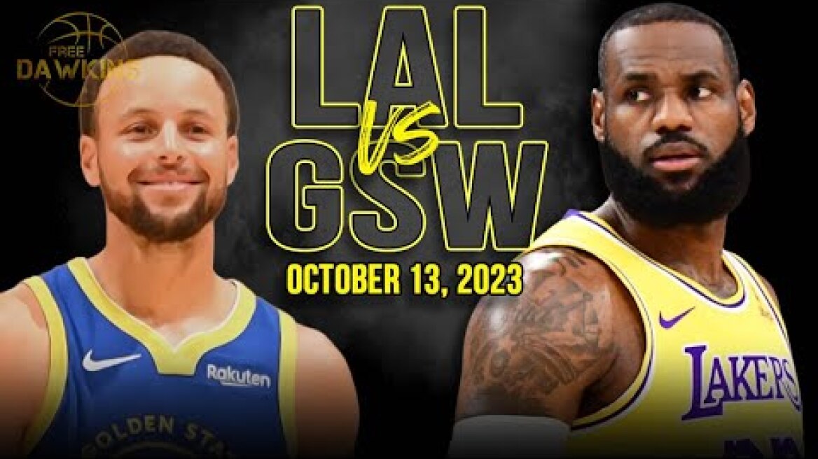 Golden State Warriors vs Los Angeles Lakers Full Game Highlights | October 13, 2023 | FreeDawkins