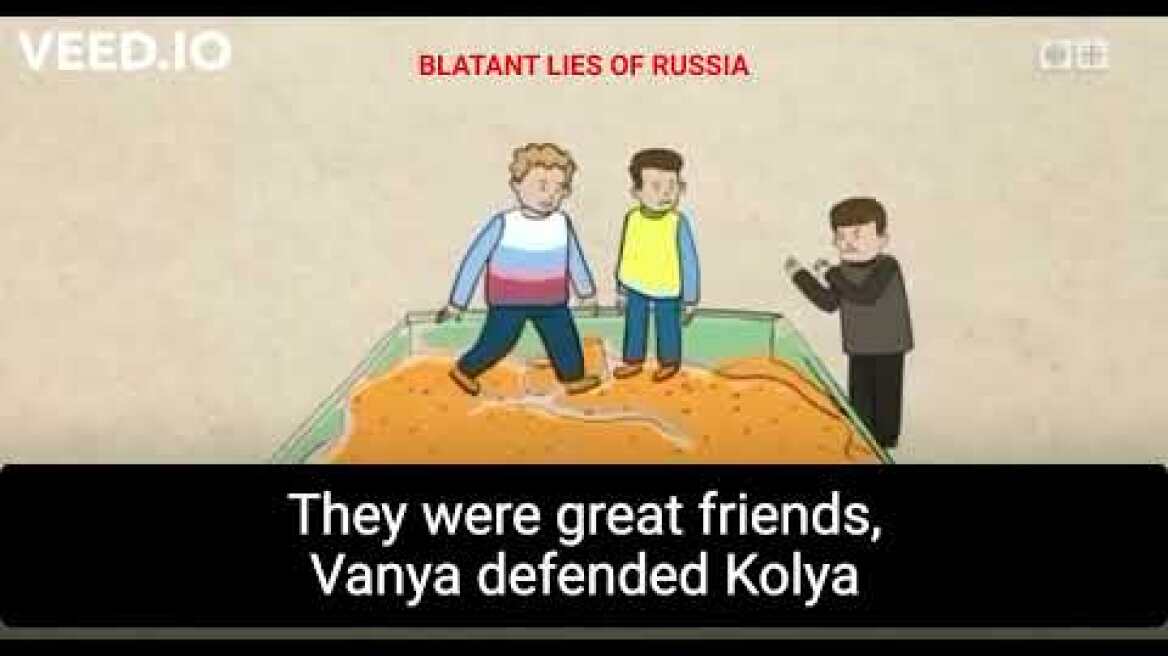 Russian Ukraine War Cartoon for kids - informative video