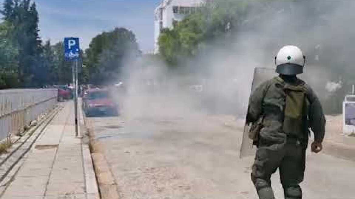 ΑΠΘ: Επεισόδια με την Αστυνομία για τα έργα κατασκευής της Βιβλιοθήκης