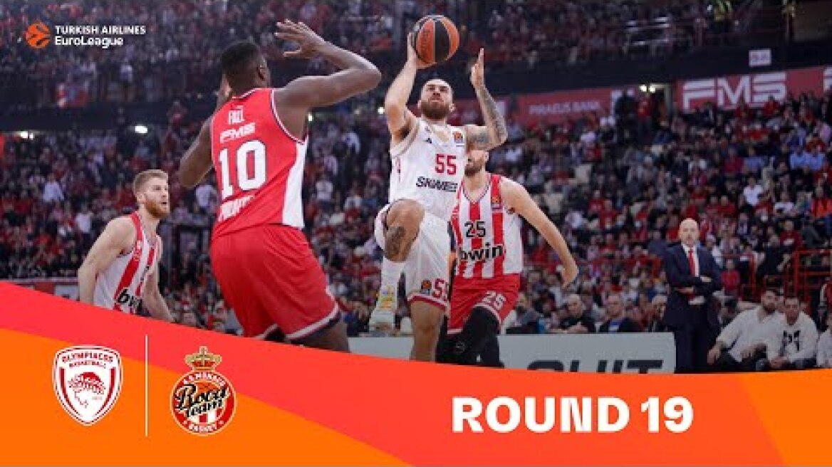 Olympiacos-AS Monaco | Round 19 Highlights | 2023-24 Turkish Airlines EuroLeague